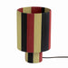 Guinevere Red and Yellow Striped Cotton Table Lamp - Home And Beyond