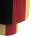 Guinevere Red and Yellow Striped Cotton Table Lamp - Home And Beyond