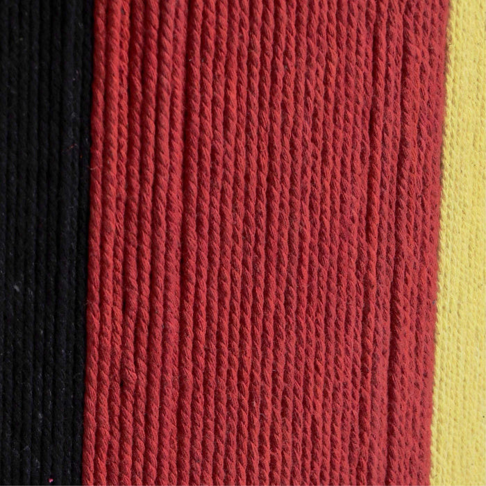 Guinevere Red and Yellow Striped Cotton Table Lamp - Home And Beyond