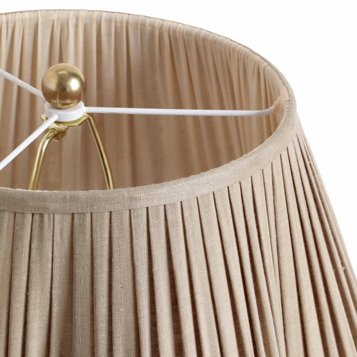 Corrine Beige Linen Table Lamp - Home And Beyond