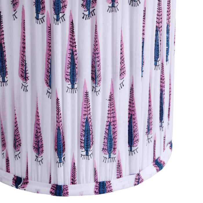 Corrine Purple and White Streaked Cotton Table Lamp - Home And Beyond