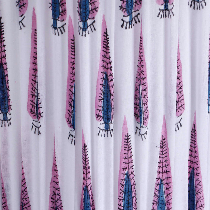 Corrine Purple and White Streaked Cotton Table Lamp - Home And Beyond