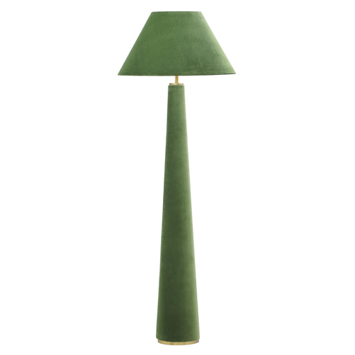 Graham Moss Green Velvet Floor Lamp - Home And Beyond