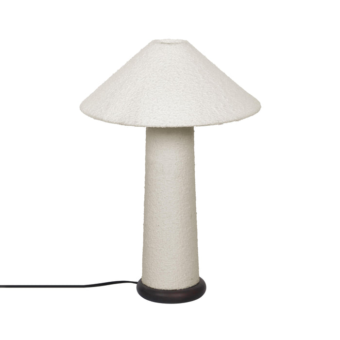 Faith White Boucle Table Lamp - Home And Beyond