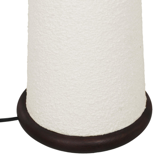 Faith White Boucle Floor Lamp - Home And Beyond