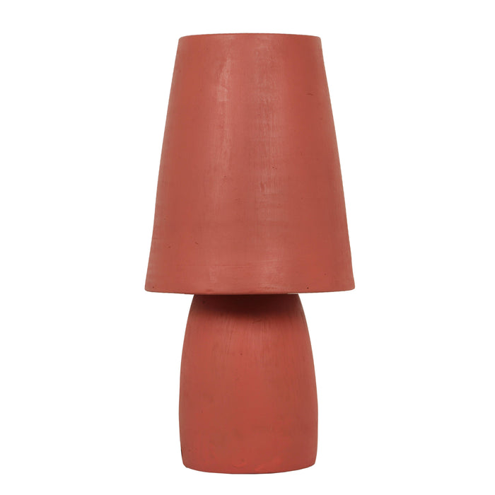 Porcini Red Terracotta Table Lamp - Home And Beyond