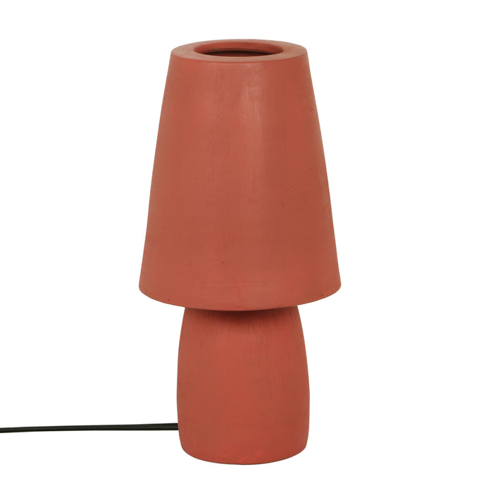 Porcini Red Terracotta Table Lamp - Home And Beyond