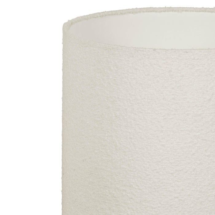 Grava Boucle & Hammered Bronze Metal Floor Lamp - Home And Beyond