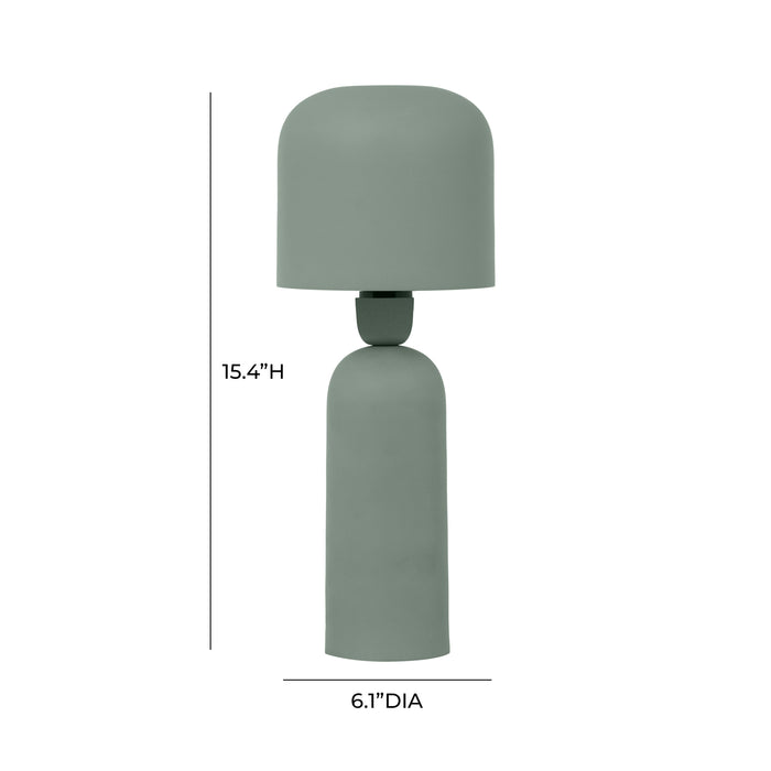 Shroom Green Metal Table Lamp - Home And Beyond