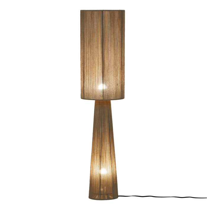 Marza Natural Jute 2-Bulb Floor Lamp - Home And Beyond