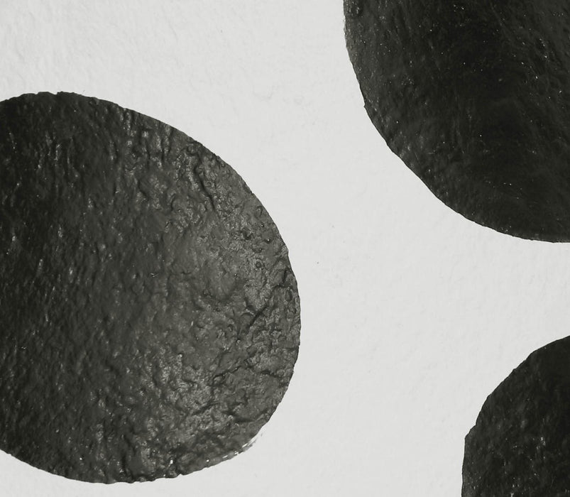 Lerici Black and White Papier Mache Table Lamp - Home And Beyond