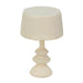 Cream Cotton Mache Table Lamp - Home And Beyond