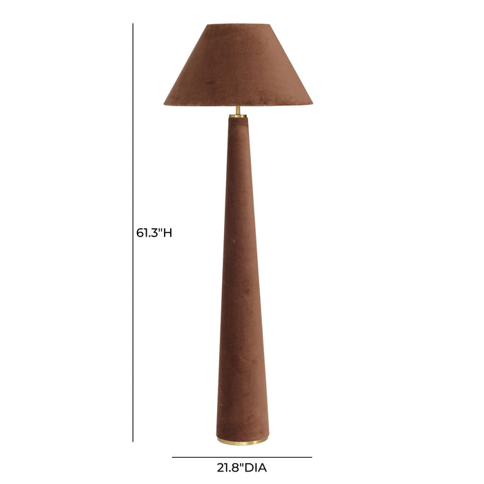Graham Velvet Floor Lamp - Home And Beyond