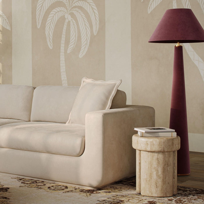 Graham Velvet Floor Lamp - Home And Beyond