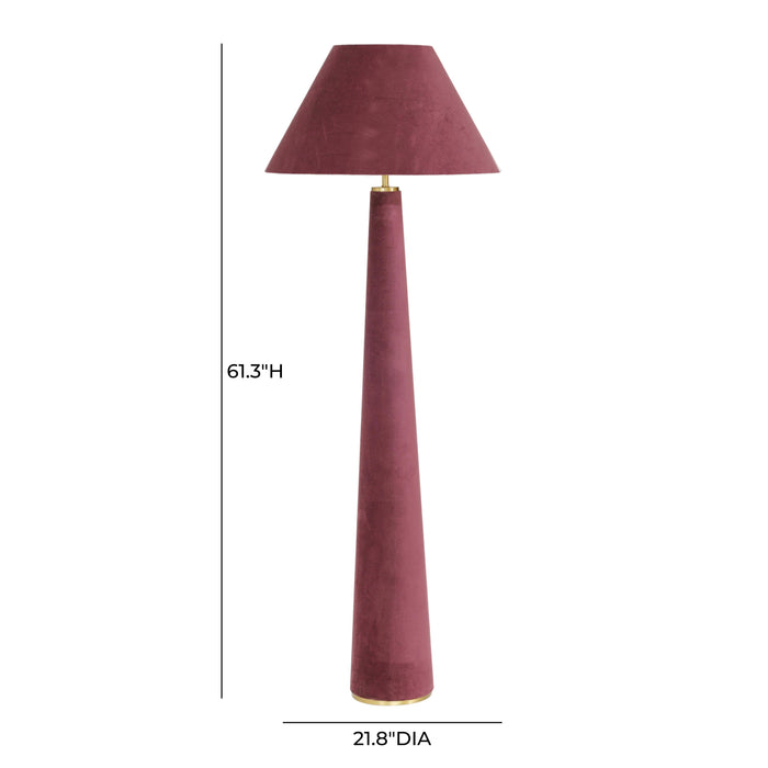 Graham Velvet Floor Lamp - Home And Beyond