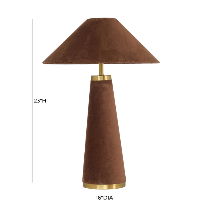 Graham Velvet Table Lamp - Home And Beyond