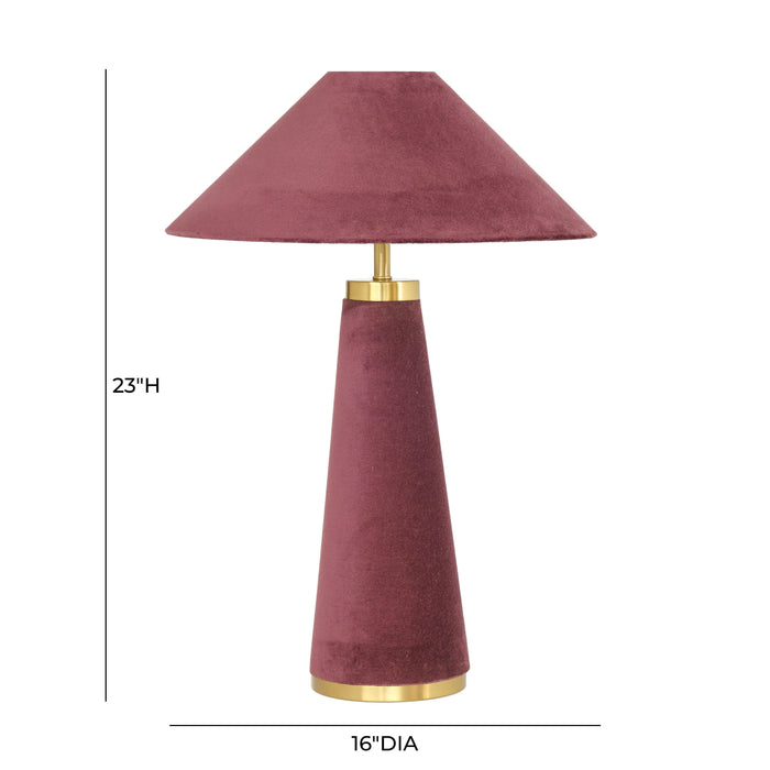 Graham Velvet Table Lamp - Home And Beyond