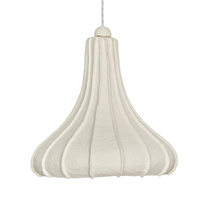 Looma Cotton Mache Pendant Lamp - Home And Beyond
