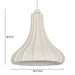 Looma Cotton Mache Pendant Lamp - Home And Beyond