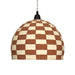 Taurus White and Terracotta Cotton Mache Pendant Lamp - Home And Beyond