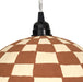 Taurus White and Terracotta Cotton Mache Pendant Lamp - Home And Beyond