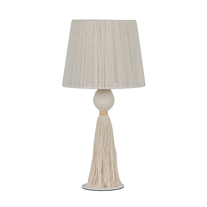 Samba White Cotton Table Lamp - Home And Beyond
