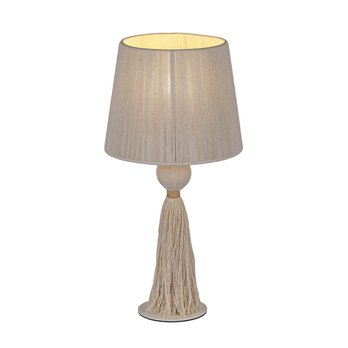 Samba White Cotton Table Lamp - Home And Beyond