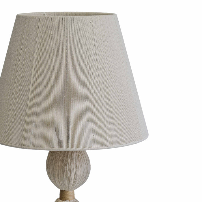 Samba White Cotton Table Lamp - Home And Beyond