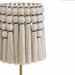 Tutu Cream Cotton Tasseled Floor Lamp - Home And Beyond