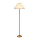 Keria Natural Vegan Leather and Raffia Contract-Grade Floor Lamp - Home And Beyond