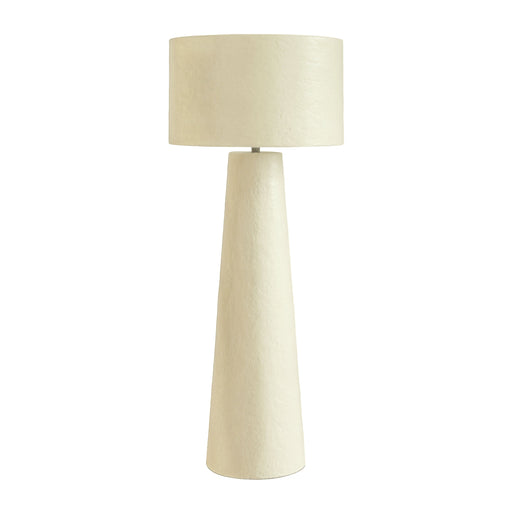 Yala Cream Papier Mache Floor Lamp - Home And Beyond