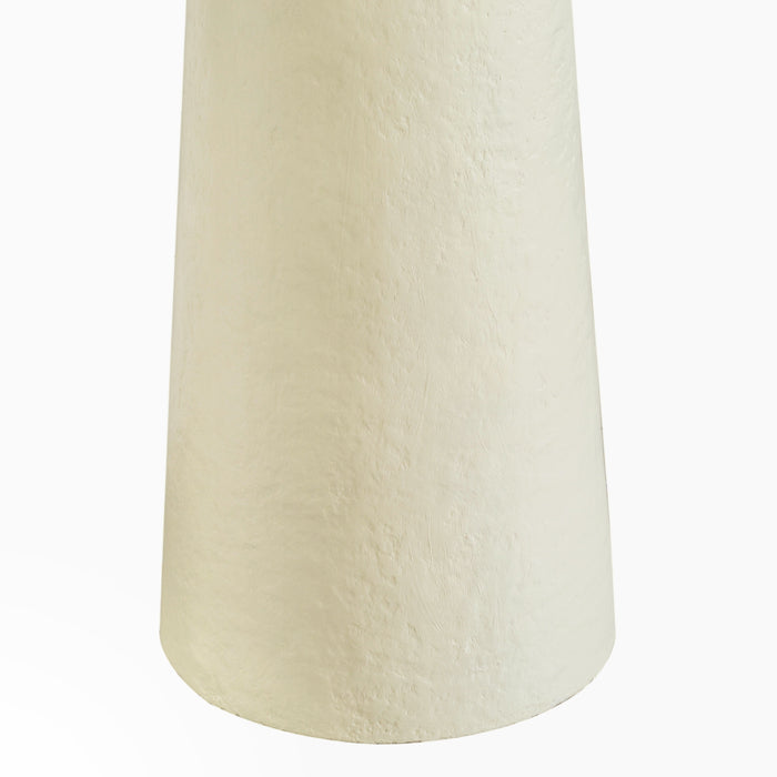 Yala Cream Papier Mache Floor Lamp - Home And Beyond