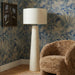 Yala Cream Papier Mache Floor Lamp - Home And Beyond