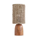 Kombu Natural Raffia and Wood Small Table Lamp - Home And Beyond