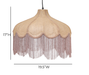 Buchanan Jute Fringed Scalloped Pendant Light - Home And Beyond