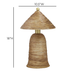 Coco Natural Coconut Fiber Pointed Table Lamp - Home And Beyond