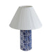 Stamp Blue Pleated Table Lamp - Home And Beyond