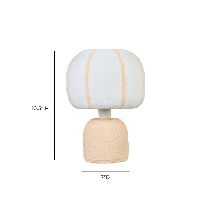Margate Cotton Mache Table Lamp - Home And Beyond