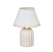 Blum Scalloped Cotton Mache Table Lamp - Home And Beyond