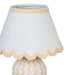Blum Scalloped Cotton Mache Table Lamp - Home And Beyond
