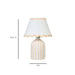 Blum Scalloped Cotton Mache Table Lamp - Home And Beyond