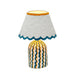 Blum Scalloped Cotton Mache Table Lamp - Home And Beyond