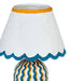 Blum Scalloped Cotton Mache Table Lamp - Home And Beyond