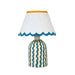 Blum Scalloped Cotton Mache Table Lamp - Home And Beyond