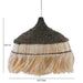 Sula Natural and Black Upcycled Abaca Pendant Lamp - Home And Beyond