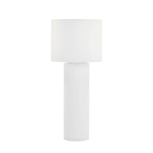 Cleopatra Cream Linen Floor Lamp - Home And Beyond