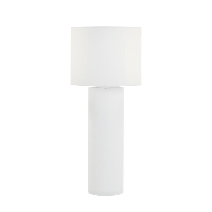 Cleopatra Cream Linen Floor Lamp - Home And Beyond