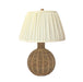 Pallora Cream & Natural Rattan Table Lamp - Home And Beyond
