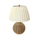 Pallora Cream & Natural Rattan Table Lamp - Home And Beyond