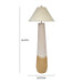 Harlee Natural Woven Floor Lamp - Home And Beyond